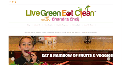 Desktop Screenshot of livegreeneatclean.com